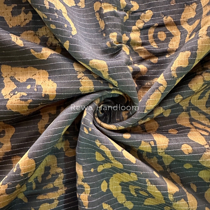 Tobacco Dabu Kashish Print Saree DKS06
