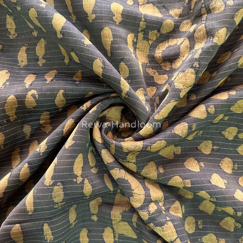 Tobacco Dabu Kashish Print Saree DKS01