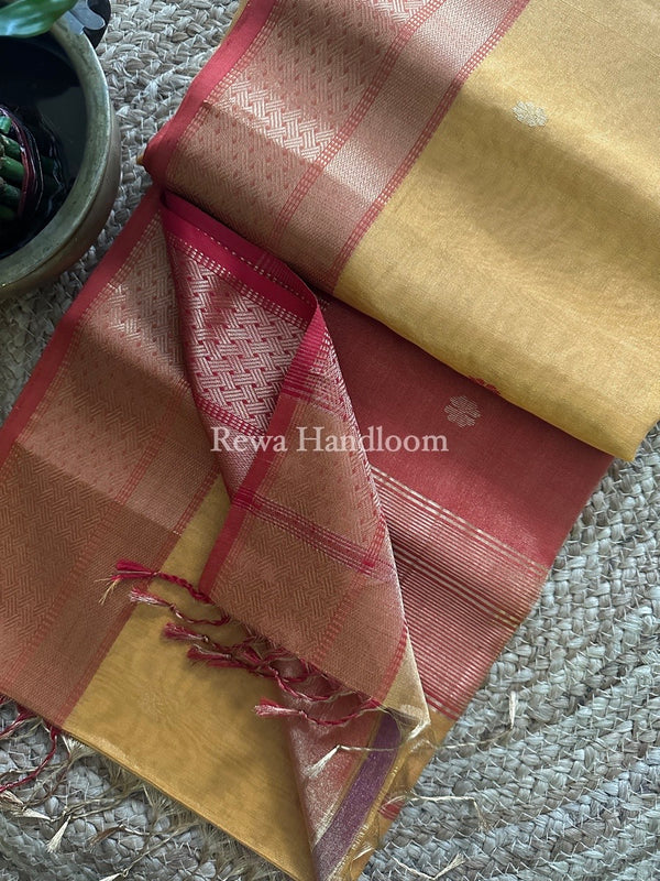 Maheshwari Tissue Butti Saree