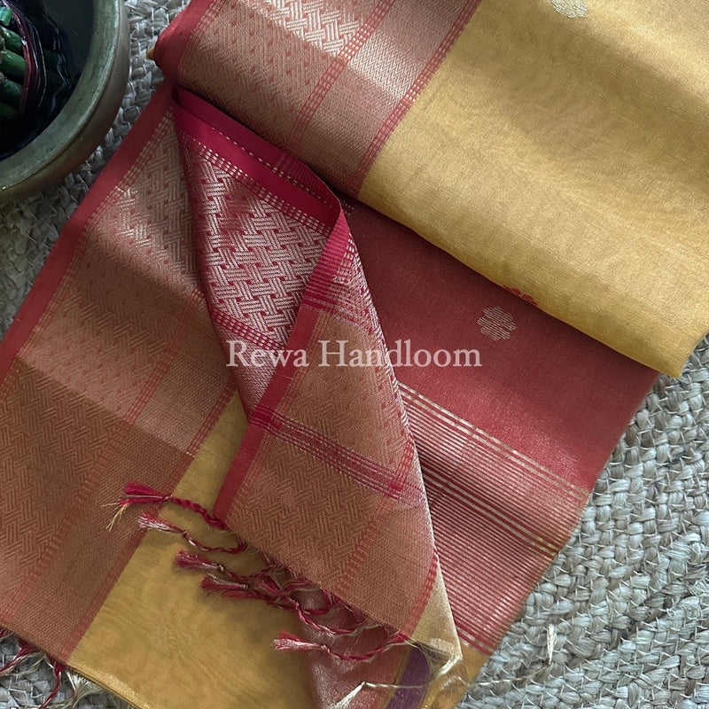 Maheshwari Tissue Butti Saree