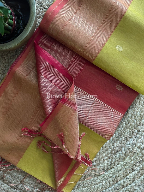 Maheshwari Tissue Butti Saree