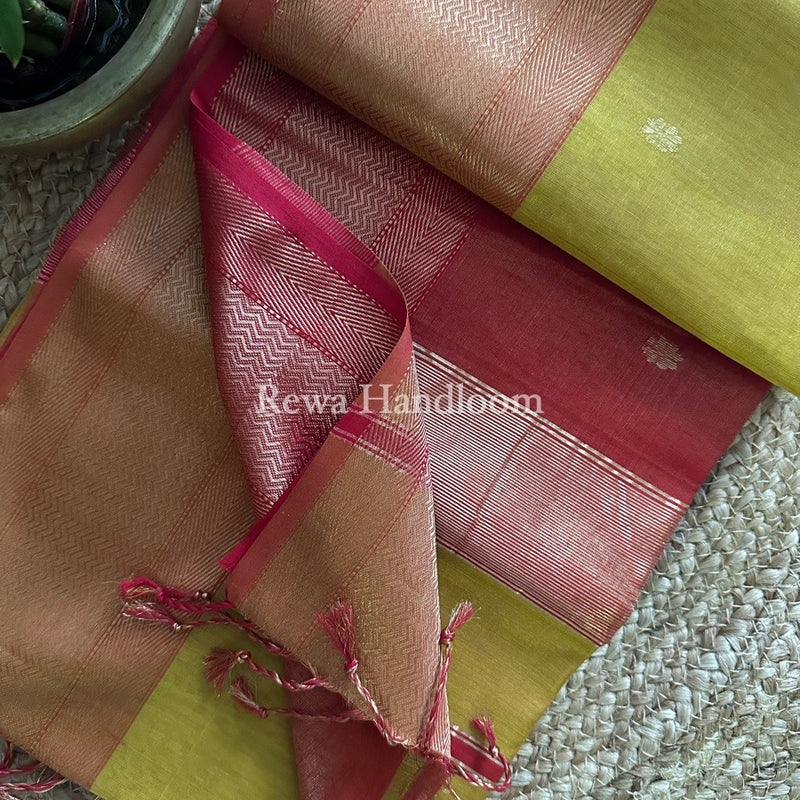 Maheshwari Tissue Butti Saree