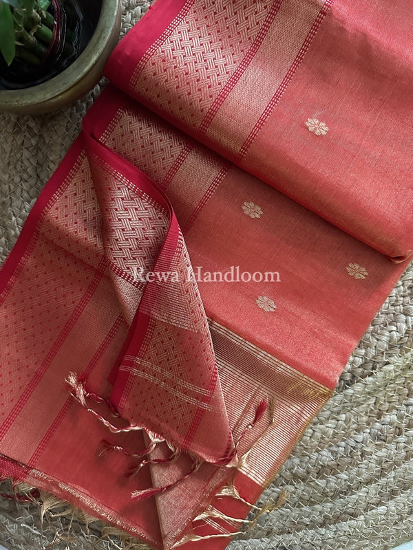 Maheshwari Tissue Butti Saree
