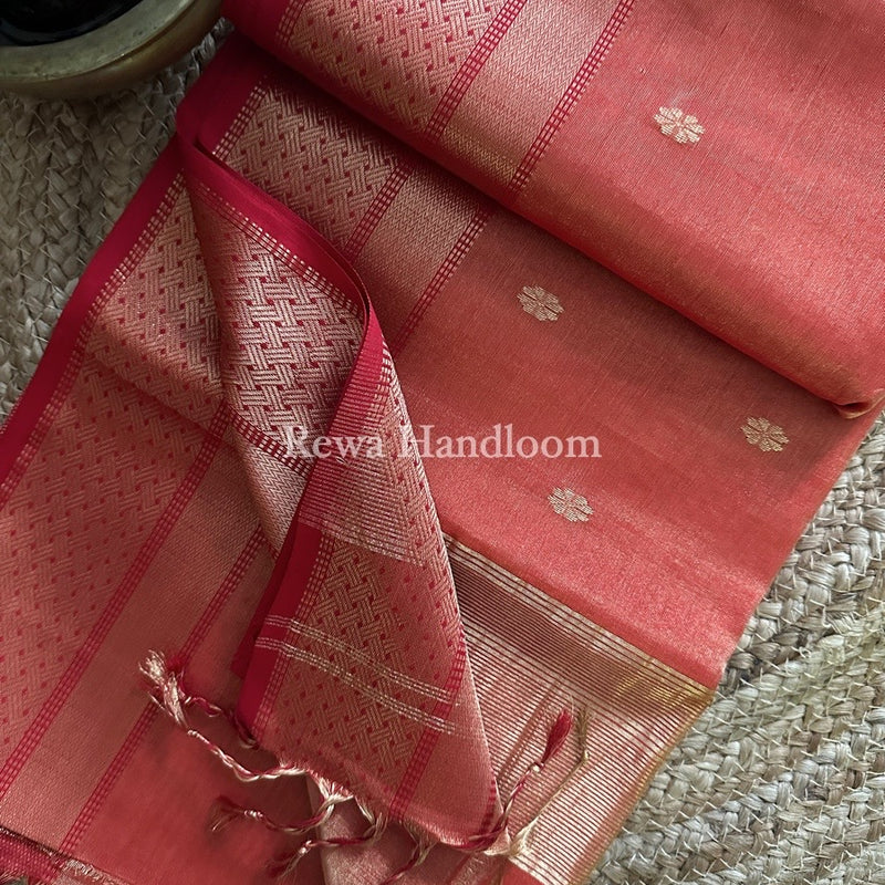Maheshwari Tissue Butti Saree
