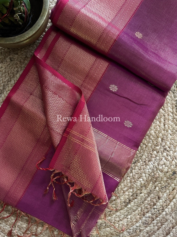 Maheshwari Tissue Butti Saree