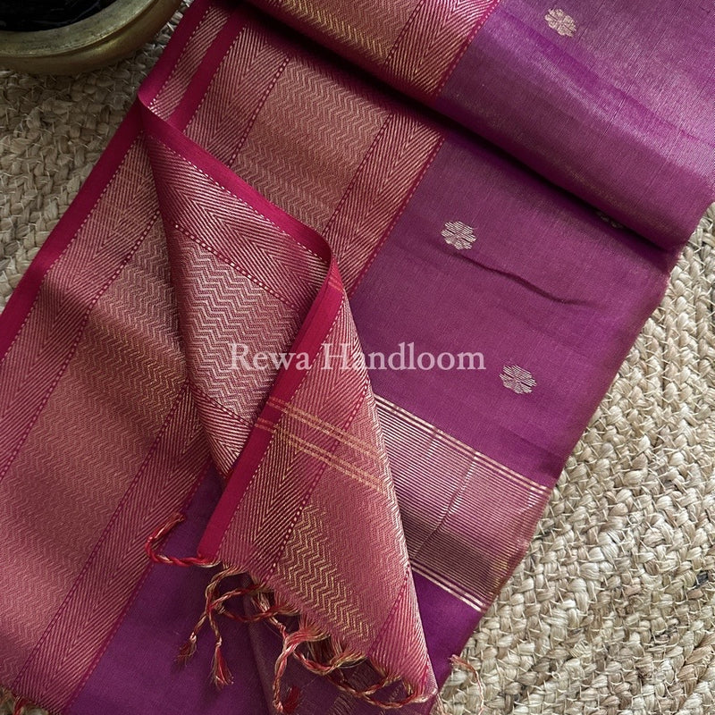 Maheshwari Tissue Butti Saree