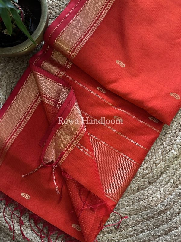 Maheshwari Zari Butti Saree