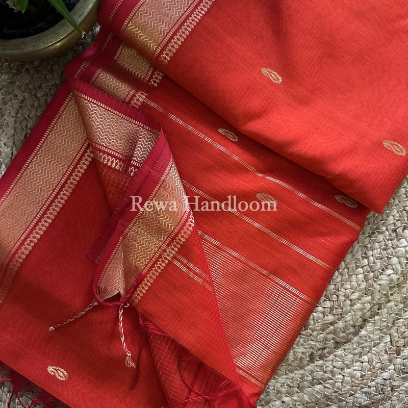 Maheshwari Zari Butti Saree