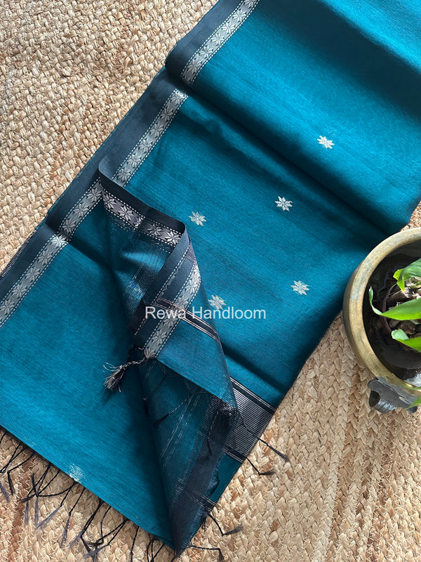 Maheshwari Silver Butti Saree