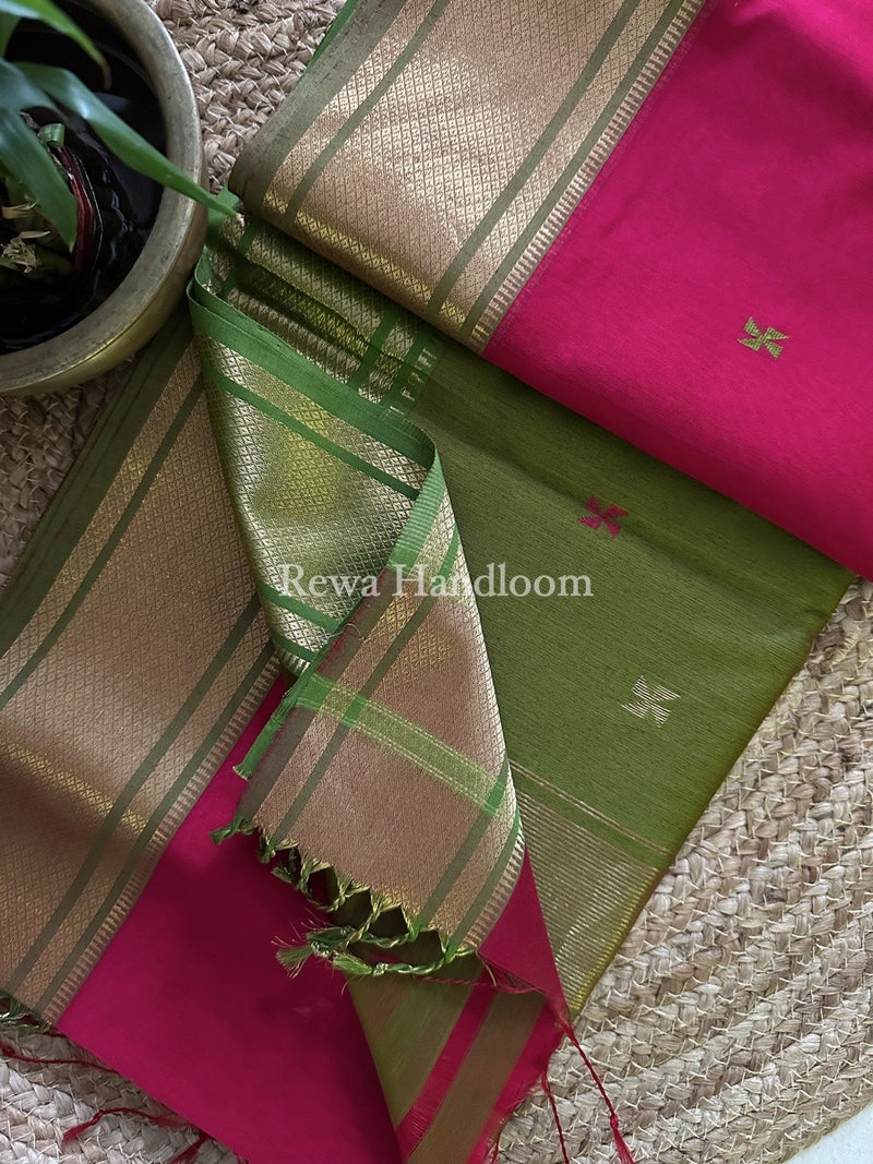 Maheshwari Zari Butti Saree