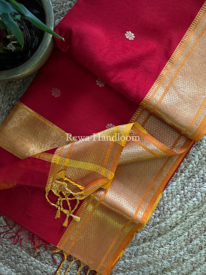 Maheshwari Zari Butti Saree