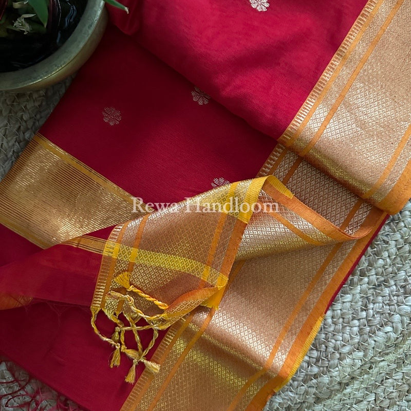 Maheshwari Zari Butti Saree