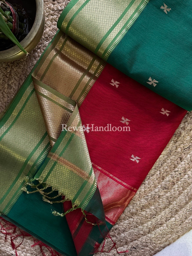 Maheshwari Zari Butti Saree