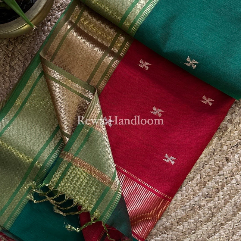Maheshwari Zari Butti Saree