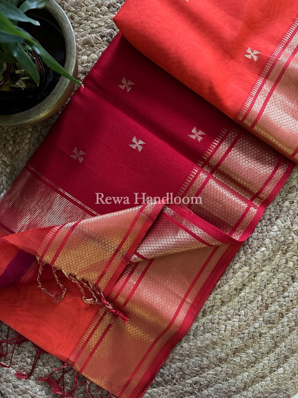 Maheshwari Zari Butti Saree