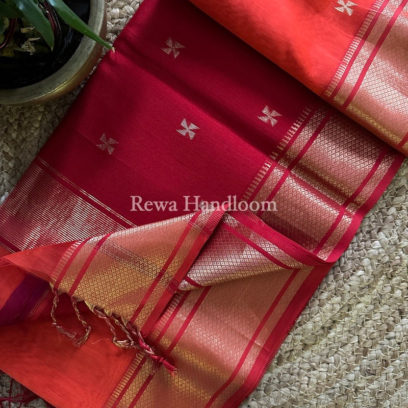 Maheshwari Zari Butti Saree