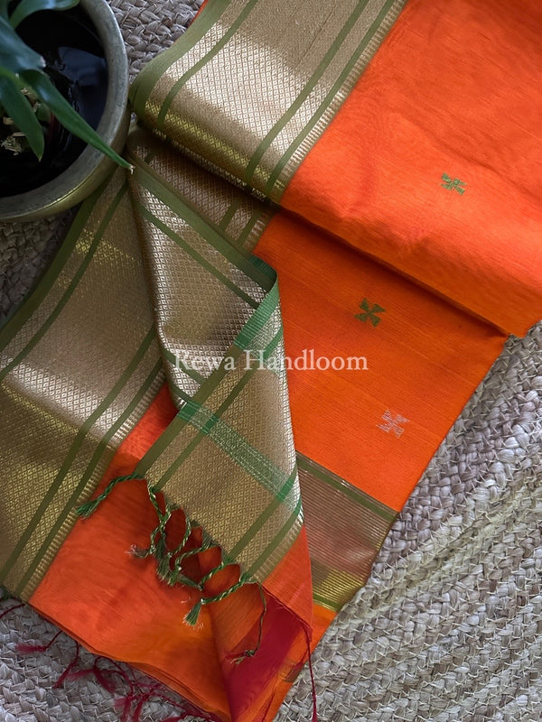 Maheshwari Zari Butti Saree