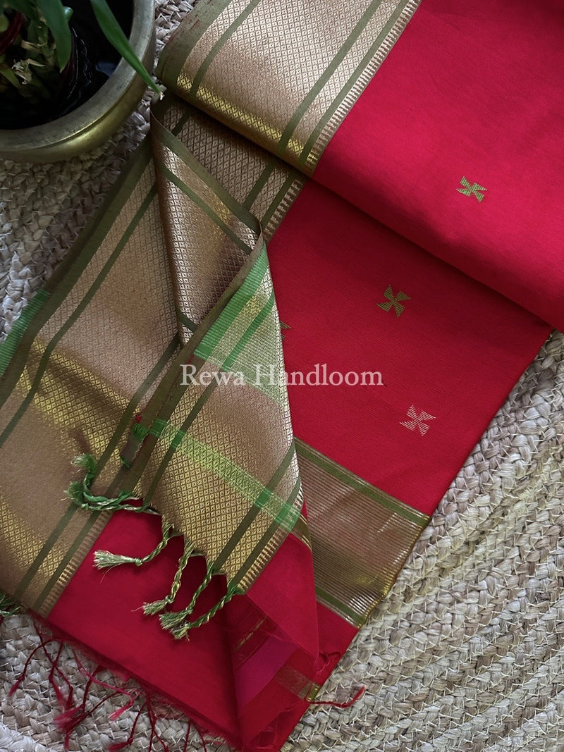 Maheshwari Zari Butti Saree