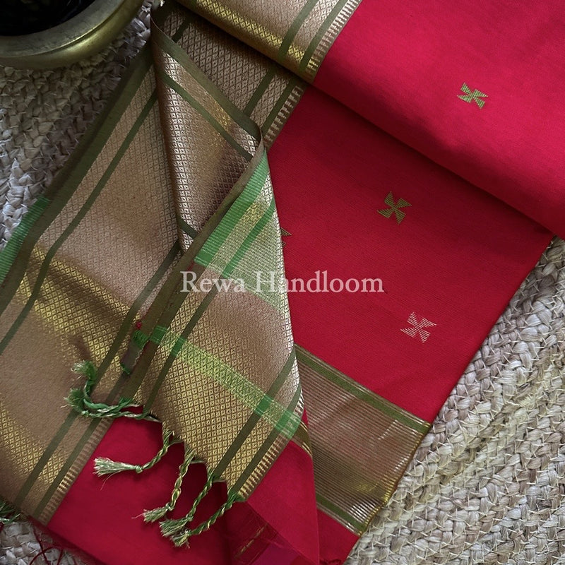 Maheshwari Zari Butti Saree