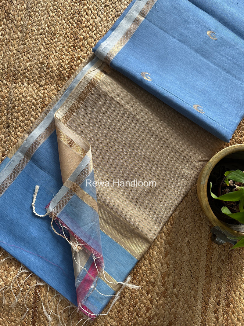  Zari Butti Maheshwari Saree