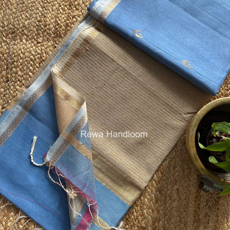  Zari Butti Maheshwari Saree