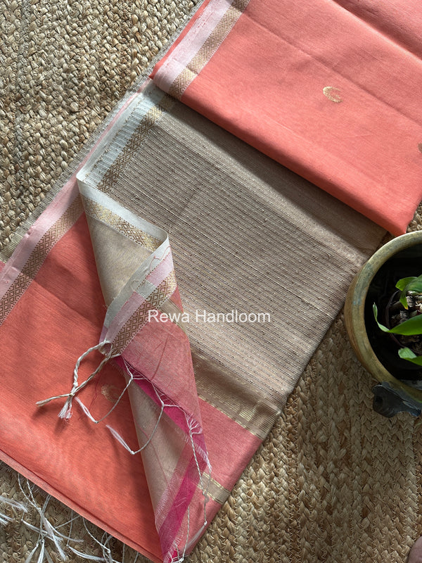  Zari Butti Maheshwari Saree
