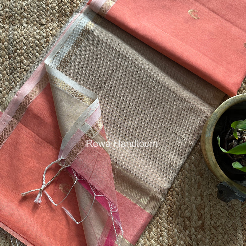  Zari Butti Maheshwari Saree
