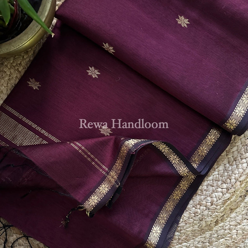  Zari Butti Maheshwari Saree