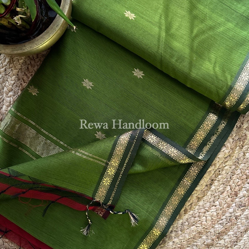  Zari Butti Maheshwari Saree
