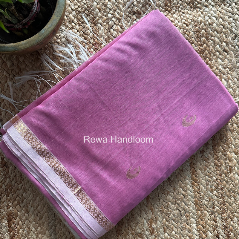Pink Zari Butti Maheshwari Saree CBGS04