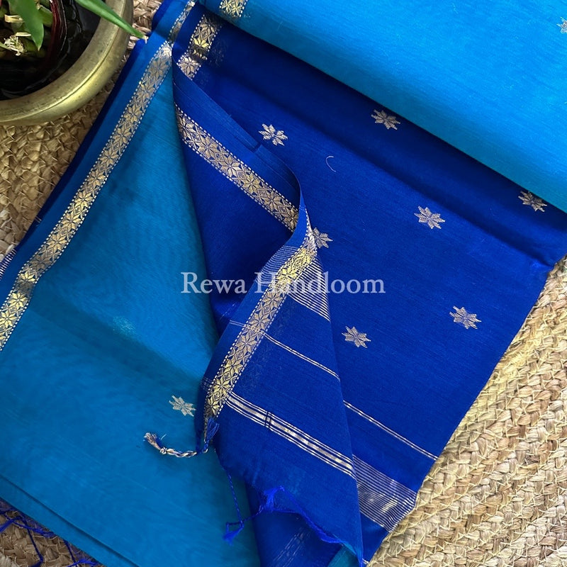  Zari Butti Maheshwari Saree