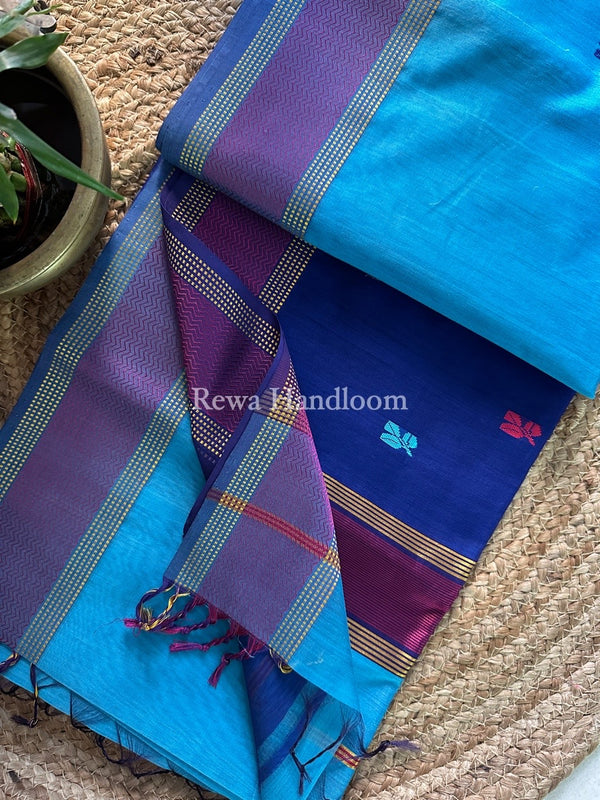 Maheshwari Resham Thread Butti Saree