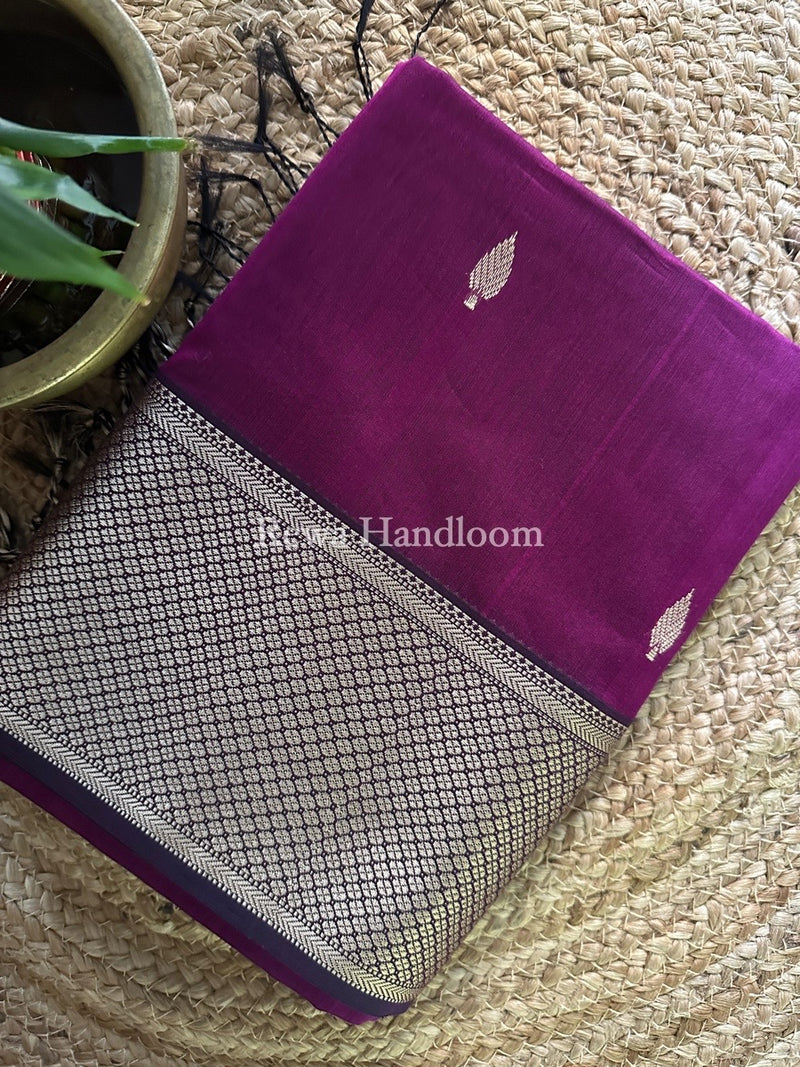 Maheshwari Magenta Resham Thread Butti Saree RBS25