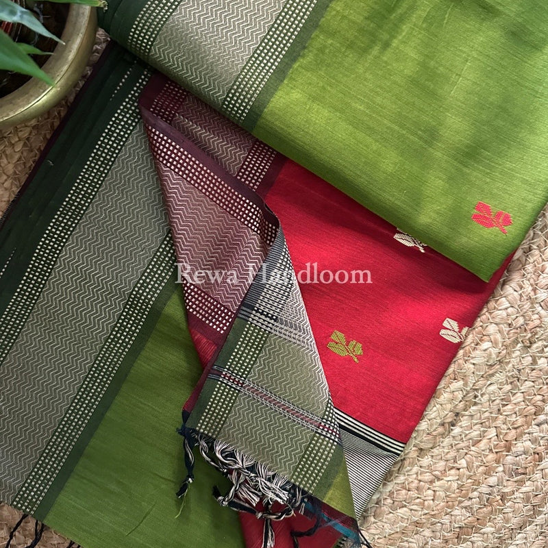 Maheshwari Resham Thread Butti Saree