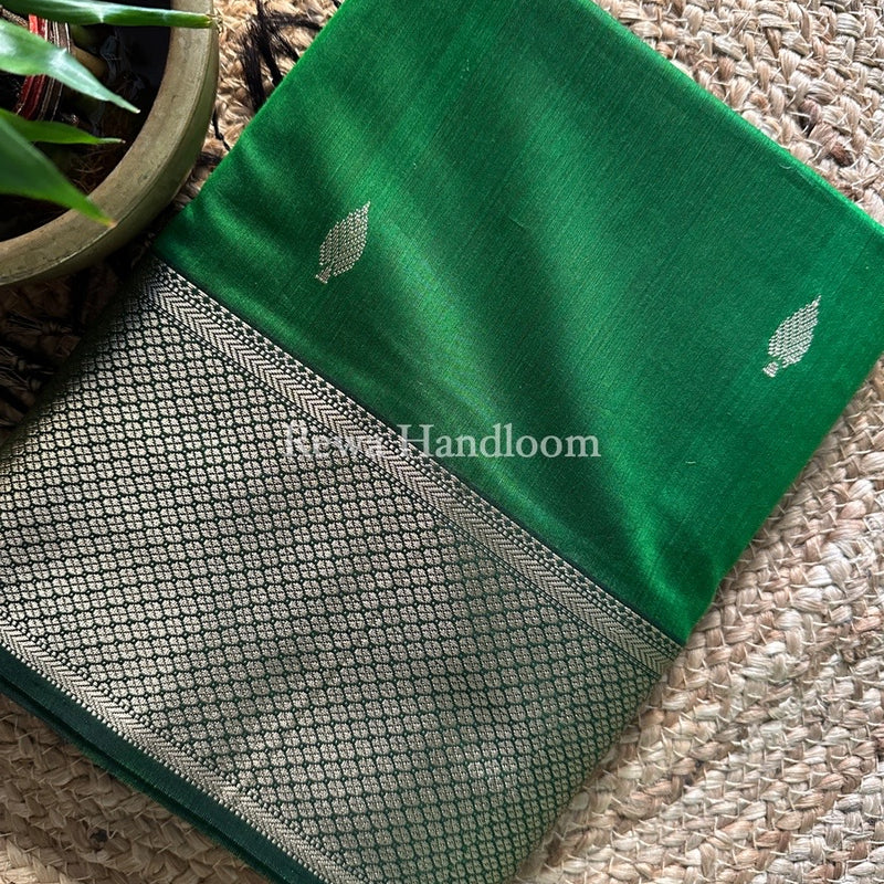 Maheshwari Green Resham Thread Butti Saree RBS26
