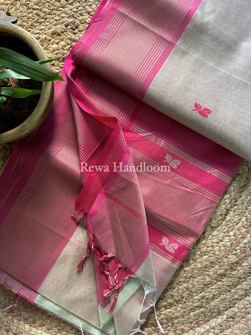 Maheshwari Resham Thread Butti Saree