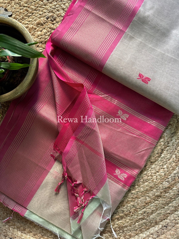 Maheshwari Resham Thread Butti Saree