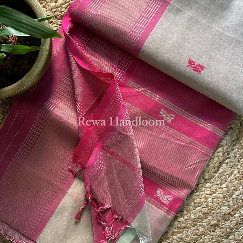 Maheshwari Resham Thread Butti Saree