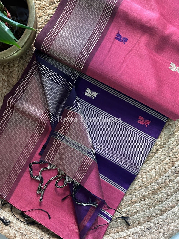 Maheshwari Resham Thread Butti Saree
