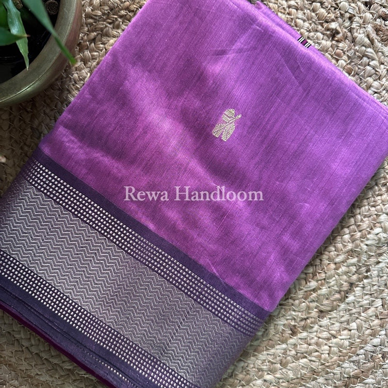 Maheshwari Light Purple Resham Thread Butti Saree RBS31