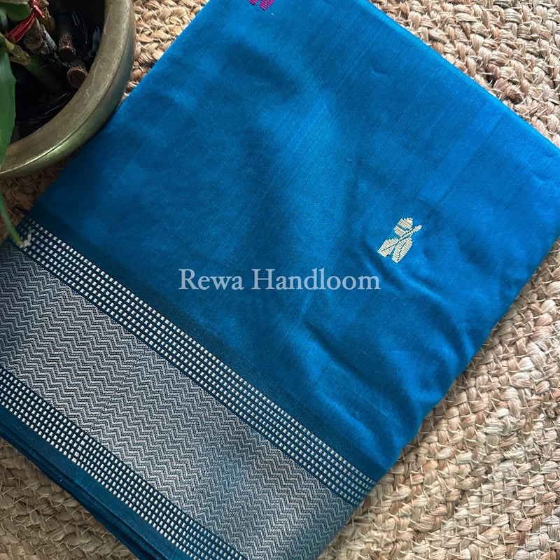 Maheshwari Rama Green Resham Thread Butti Saree RBS32