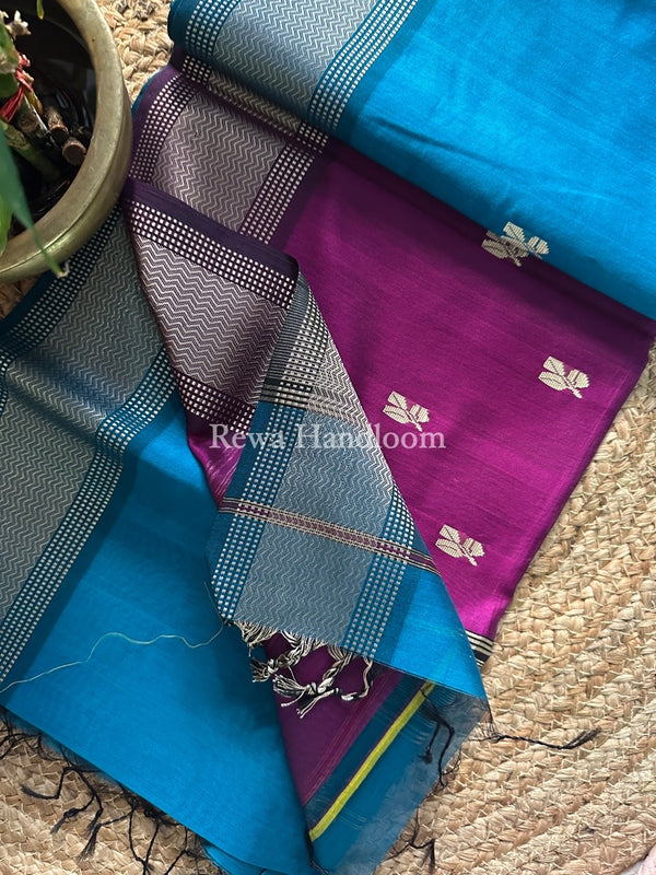 Maheshwari Resham Thread Butti Saree