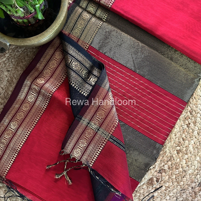 Maheshwari Zari Skirt Saree