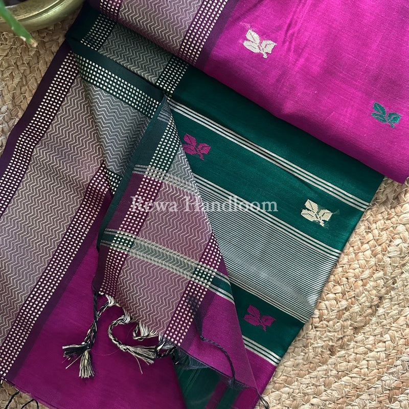 Maheshwari Resham Thread Butti Saree