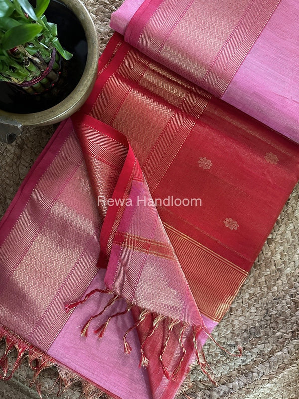 Maheshwari Tissue Butti Saree