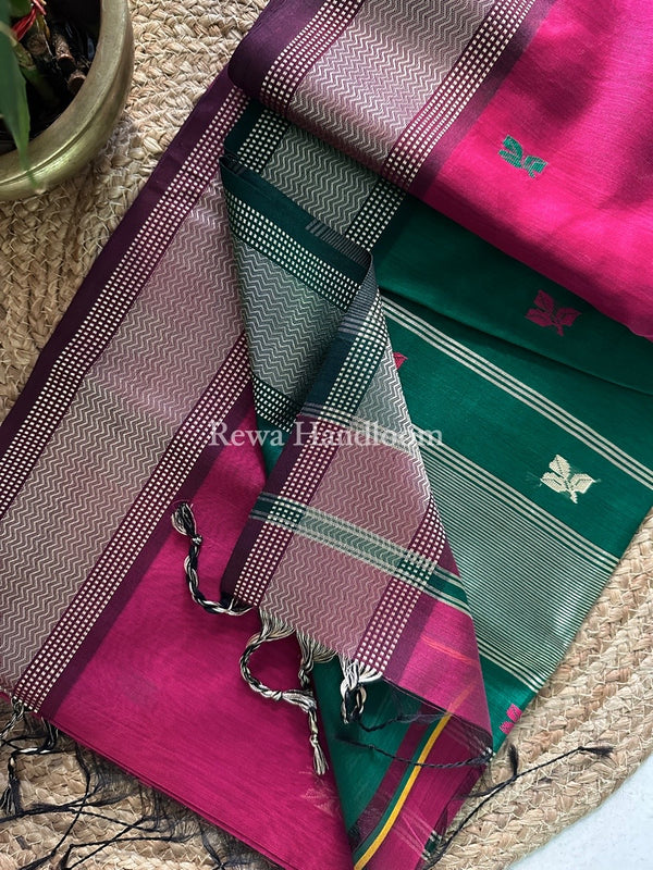 Maheshwari Resham Thread Butti Saree