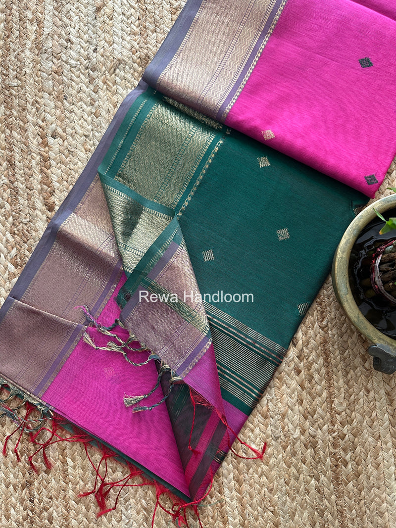 Maheshwari Flower Butti Saree