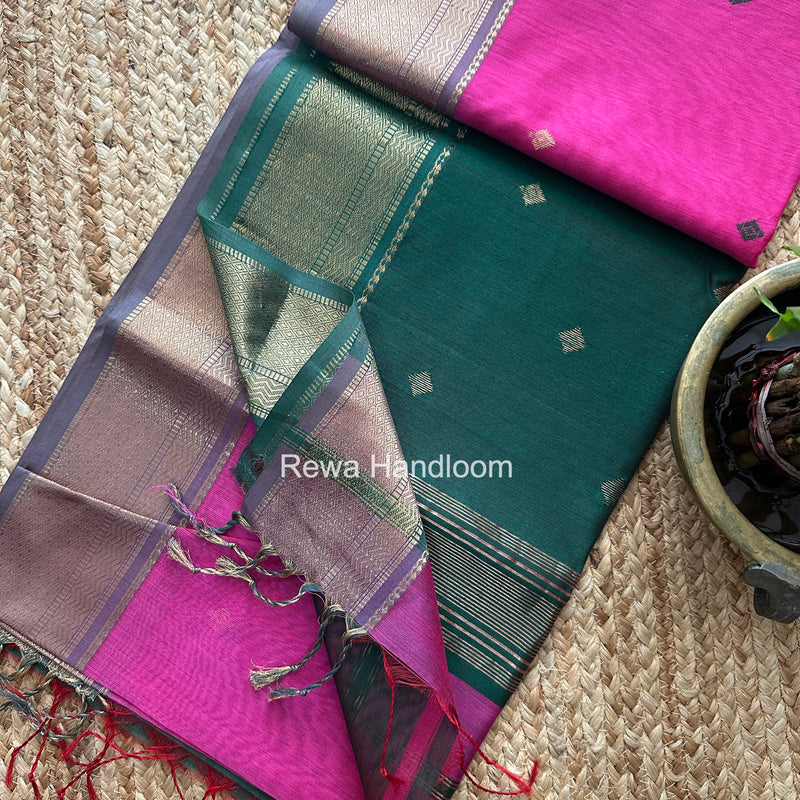 Maheshwari Flower Butti Saree