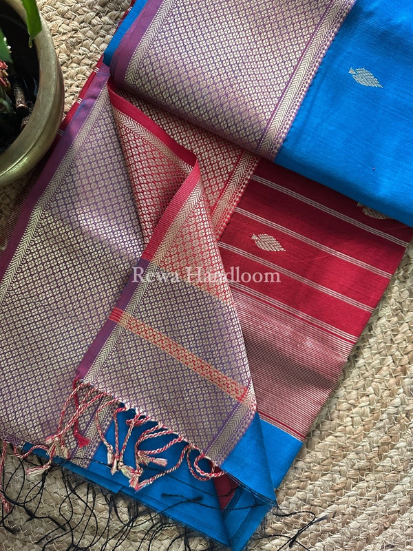 Maheshwari Resham Thread Butti Saree