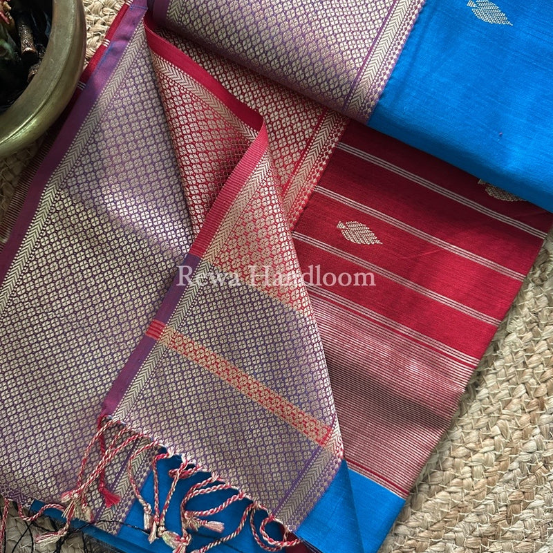 Maheshwari Resham Thread Butti Saree